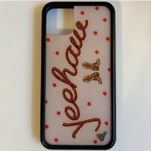 Wildflower Baby Pink Phone Case with Red Stars